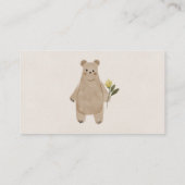 ボーホウッドランドディスプレイシャワー赤ちゃんシャワーカード エンクロージャーカード (裏面)