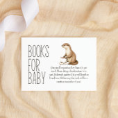 ボーホウッドランド動物の赤ちゃんシャワー用の本 ノートカード