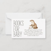 ボーホウッドランド動物の赤ちゃんシャワー用の本 ノートカード (正面)