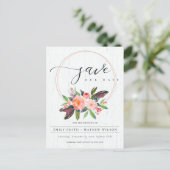 ボーホウッド赤面リースフローラカントリーセーブ日付 案内ポストカード (スタンド正面)