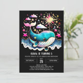 ボーホエールウェーブズガール誕生日 招待状 (スタンド正面)