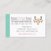 ボーホカウースカルウィズキュート&ブティ素朴ック 名刺 (裏面)