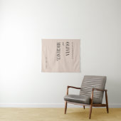 ボーホカスタムウェディングウェルカムベージュタペストリー タペストリー (インサイチュ(横))