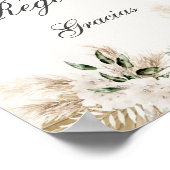 ボーホカードスペインの及び結婚ギフト ポスター (角)