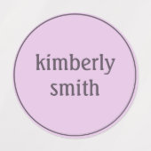 ボーホガールスクール名 ラベル (デザイン1)