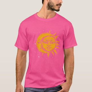 ボーホクレセントムーンサン太陽のルナ宇宙銀河系アスト Tシャツ