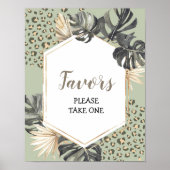 ボーホグリーンセージ少年ワイルドワン誕生日の好意サイン ポスター (正面)