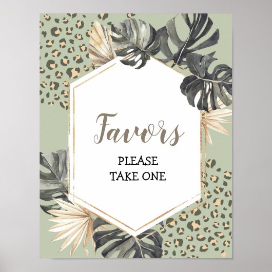 ボーホグリーンセージ少年ワイルドワン誕生日の好意サイン ポスター (正面)