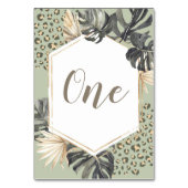 ボーホグリーンセージ少年ワイルドワン誕生日テーブル番号 テーブルナンバー (裏面)