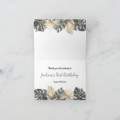 ボーホグリーンセージ野生の1ありがとう折り畳みカード サンキューカード (内部)