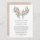 ボーホコットンとユーカリの縮小ゲストリスト 案内状 (正面/裏面)