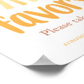 ボーホサンシャインサンバースデーパーティーの好意サイン ポスター (角)