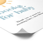 ボーホサンシャインベイビーシャワーブックスサイン ポスター (角)