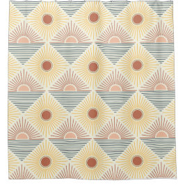 ボーホサンパターン シャワーカーテン