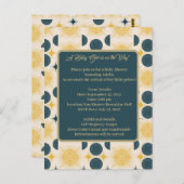 ボーホサンムーンスターズブルーイエロー ポストカード (正面/裏面)