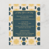 ボーホサンムーンスターズブルーイエロー ポストカード (正面)