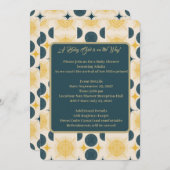 ボーホサンムーンスターズブルーイエロー 招待状 (正面/裏面)