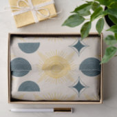 ボーホサンムーンスターズブルーイエロー 薄葉紙 (ギフト)