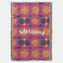 ボーホサンムーンスターピンク青パーソナライズされた黄