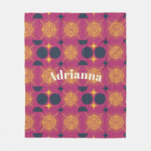 ボーホサンムーンスターピンク青パーソナライズされた黄