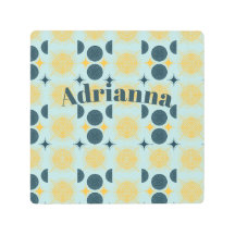 ボーホサンムーンスターベビーブルーイエローパーソナライズされた