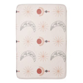 ボーホサンムーン装飾線アート抽象芸術図形 バスマット (正面縦)