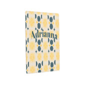 ボーホサン ムーンスターズ ブルー イエロー パーソナライズド メタルプリント (3/4)