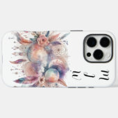 ボーホシアルフェザーiPhone / iPadケース Case-Mate iPhoneケース (裏面 (横))