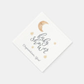 ボーホシアルムーンスターズ赤ちゃんシャワー スタンダードカクテルナプキン (角)