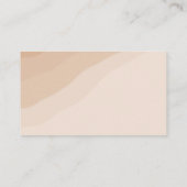 ボーホシックミニマリストベビーカード プレイスカード (裏面)