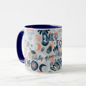 ボーホシック天空のマグカップでパーソナライズフローラ マグカップ (正面左)