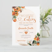 ボーホシトラスオレンジ二つの小さなかわいこちゃんが途中にある 招待状 (スタンド正面)