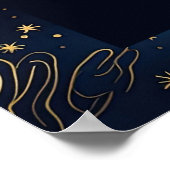 ボーホシナ結婚ルの夜の歓迎サイン ポスター (角)