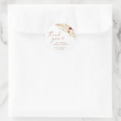 ボーホシャワー感謝ステッカー ラウンドシール (バッグ)