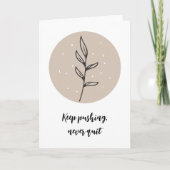 ボーホスタイルの花柄グリーティングカード 繊細なデザイン カード (正面)