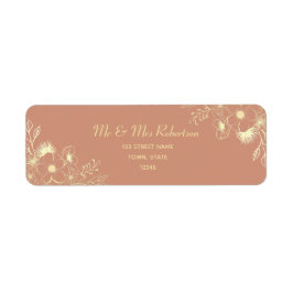 ボーホテラクッタの結婚式返信住所ラベル ラベル