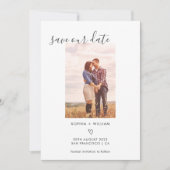 ボーホテラコッタの結婚式写真のSave The Date セーブザデート (正面)