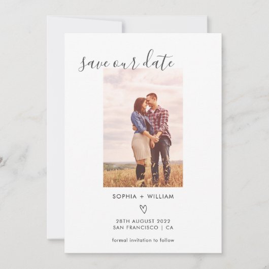 ボーホテラコッタの結婚式写真 Save The Date セーブザデート (正面)