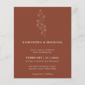 ボーホテラコッタインディールースチック植物学の予算 チラシ (正面)