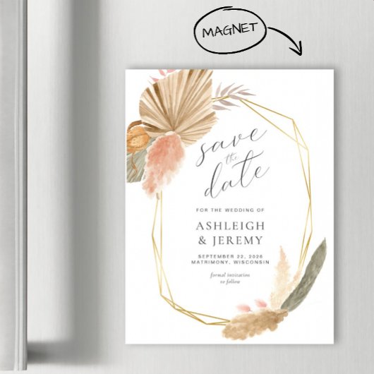 ボーホトロピカルウェディング日付磁気カードを保存