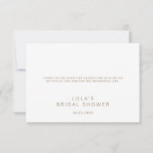 ボーホドライパームリーフブーケサンキューカード サンキューカード (裏面)