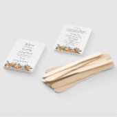 ボーホドライ柑橘類のグリーンリーウェディングプログラムファン ハンドファン (組立なし)