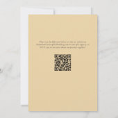 ボーホニュートラルフローラ羽ハート結婚リース 招待状 (裏面)