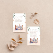 ボーホバシネットベイビーシャワー エンクロージャーカード