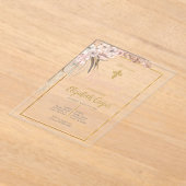 ボーホバプテスマ アクリル招待状 (レイダウン)