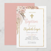 ボーホバプテスマ 招待状 (正面/裏面)