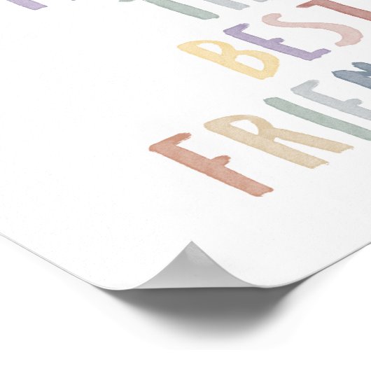 ボーホパステル姉妹は友達最高ののプリントを作る ポスター (角)