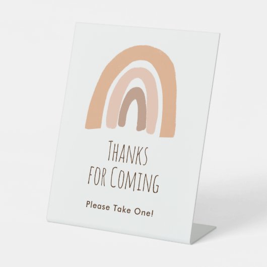 ボーホパステル感謝していレインボーfor来's Treats Sign 台座サイン (正面)