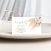 ボーホパンパスの草本ベビーチケット囲い エンクロージャーカード