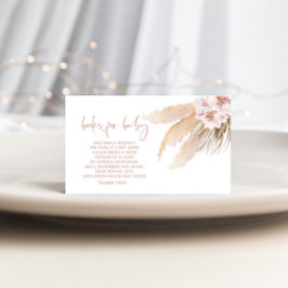 ボーホパンパスの草本ベビーチケット囲い エンクロージャーカード